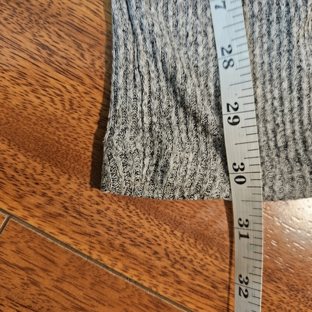 Chance Or Fate Oversized Mockneck Tunic Sweater Knit Gray Pullover Size Small - Picture 6 of 14